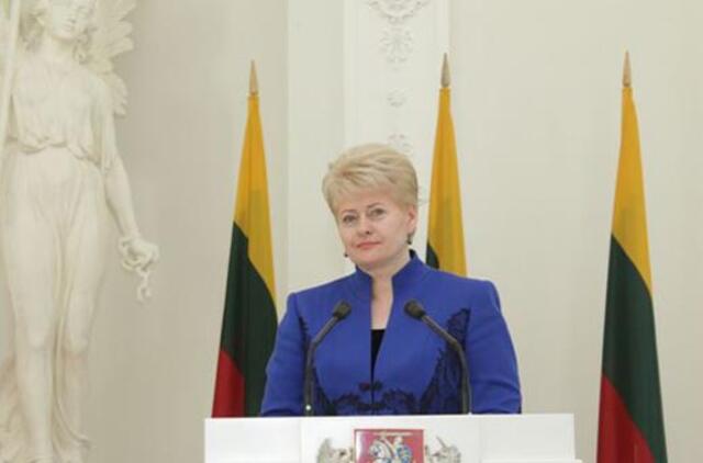 Prezidentė skaitys savo metinį pranešimą