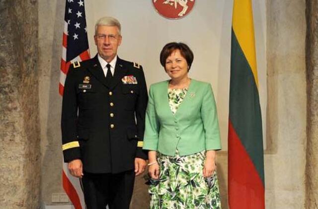 Rasa Juknevičienė susitiko su JAV Pensilvanijos nacionalinės gvardijos vadu