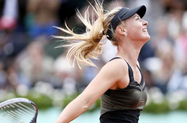 Rusė Marija Šarapova pirmą kartą tapo "French Open" nugalėtoja