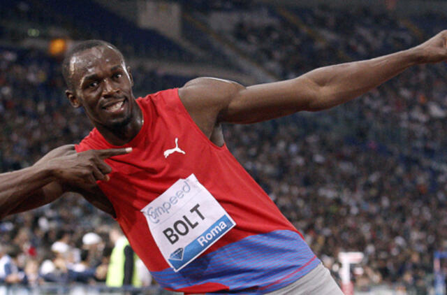 Sprinteris Usainas Boltas iškovojo pergalę Romoje