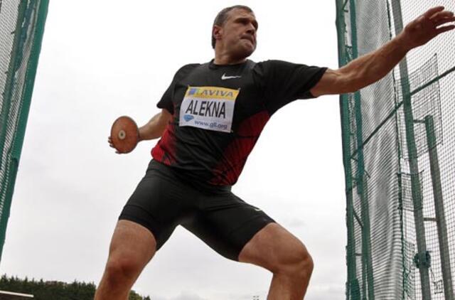 Virgilijus Alekna Prancūzijoje diską numetė 69 m 4 cm