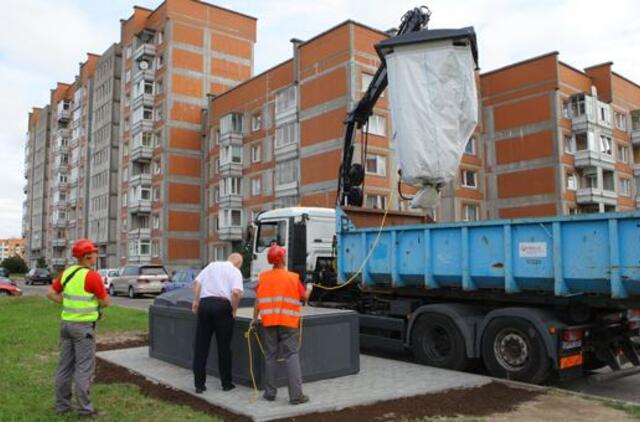 Bandužių gatvės gyventojams - požeminis konteineris