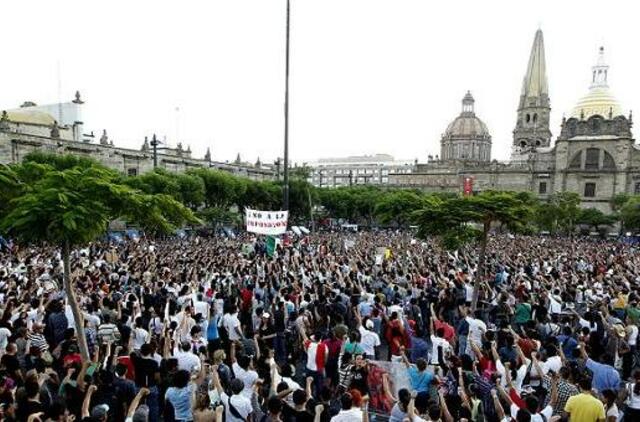 Meksikoje protestuojama dėl prezidento rinkimų rezultatų