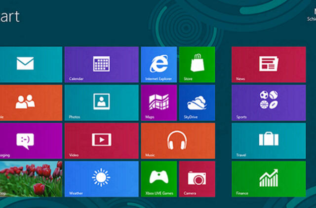 Operacinė sistema „Windows 8“ bus išleista spalį