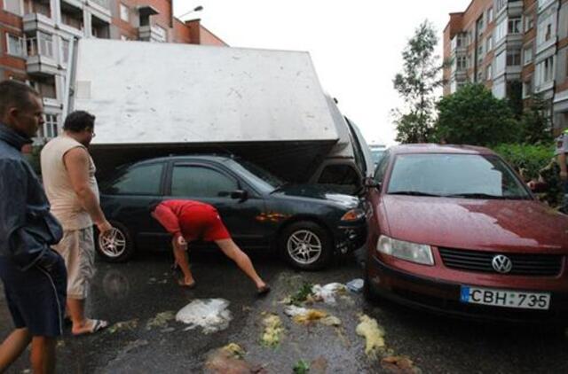 Fotoreportažas: Klaipėdos minutės po vėtros