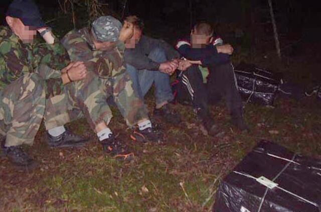 Vilniaus rajone su įkalčiais įkliuvo kontrabandininkų ketveriukė