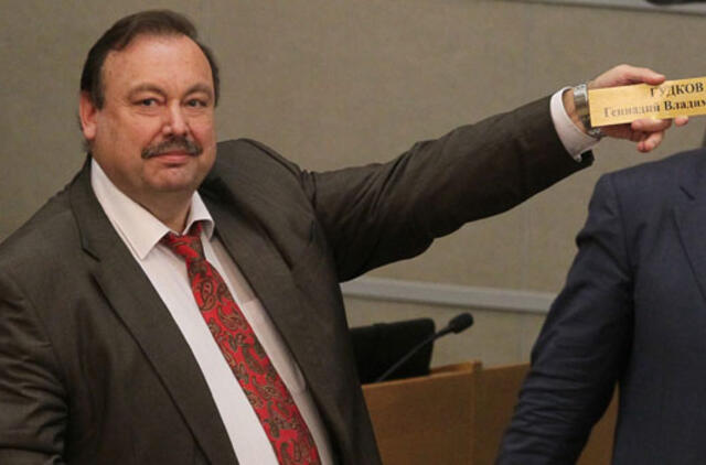 Dūma iš Kremliaus kritiko G. Gudkovo atėmė deputato mandatą