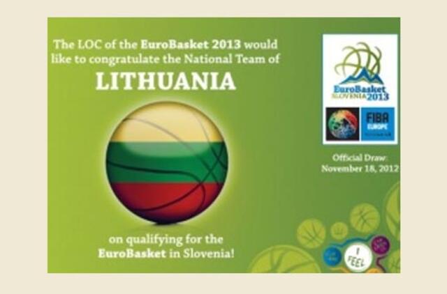 "Eurobasket 2013" organizatoriai pasveikino Lietuvą