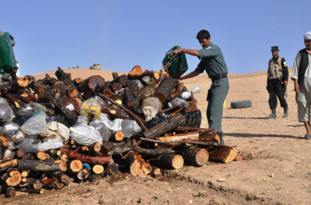 Goro provincijoje sunaikinta daugiau nei pusantros tonos narkotinių medžiagų