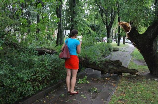 Gyventojai pirmą kartą mobiliaisiais telefonais perspėti apie škvalą