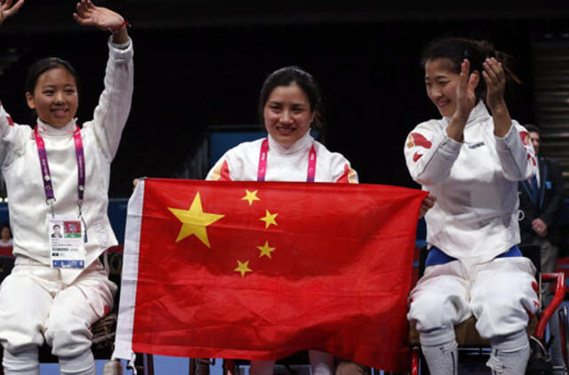 Londono parolimpinių žaidynių medalių lentelėje pirmąją vietą užėmė kinai