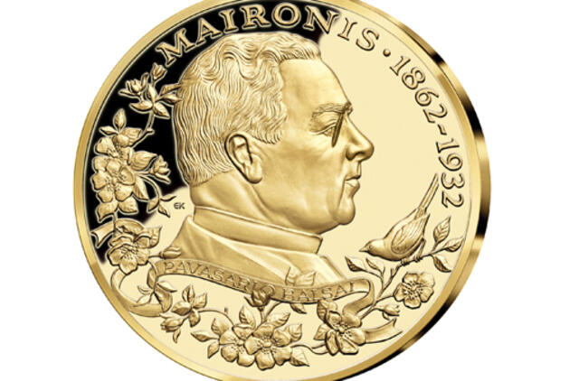 Maironio muziejuje bus pristatytas Maironiui skirtas paauksuotas medalis