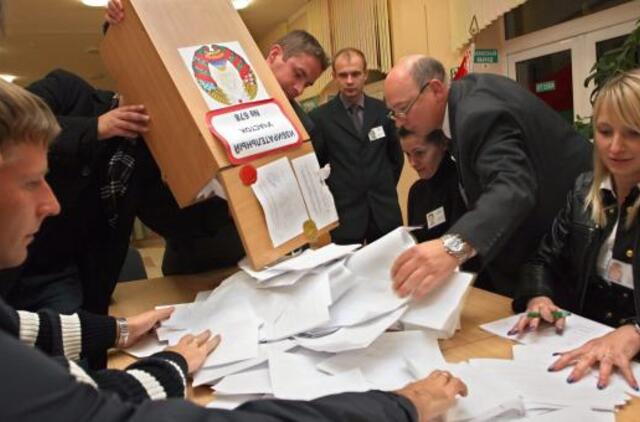 Paskelbti Baltarusijos parlamento rinkimų rezultatai