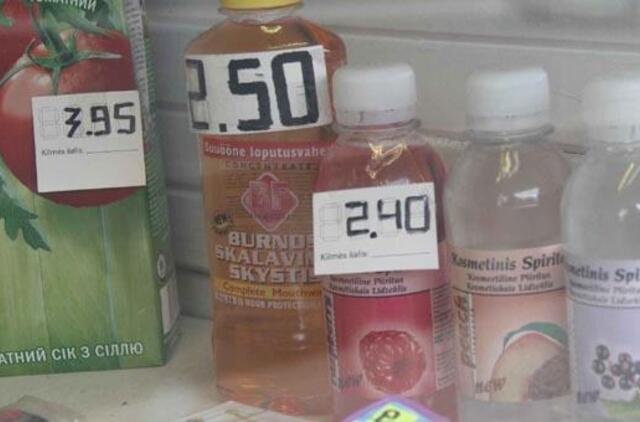 Siūloma uždrausti kioskuose pardavinėti alkoholinių gėrimų pakaitalus