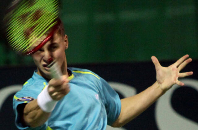 Teniso turnyre Liuksemburge - apmaudus R. Berankio pralaimėjimas