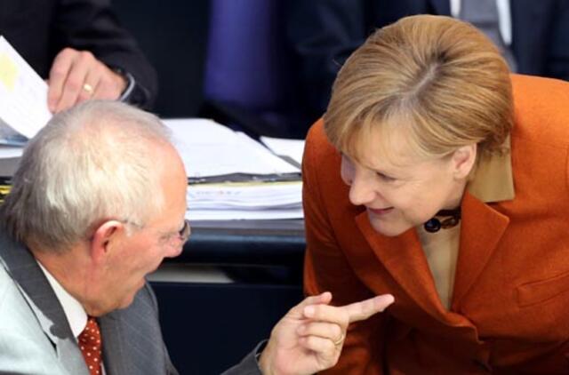 A. Merkel nori, kad ES galėtų vetuoti nacionalinius biudžetus