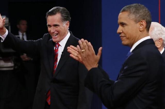B. Obama ir M. Romnis susikovė trečiuosiuose, paskutiniuose, TV debatuose