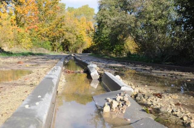 Išdarkytas dviračių takas sukėlė nerimą