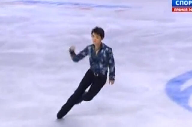 Japonijos čiuožėjas pasiekė naują pasaulio rekordą (video)