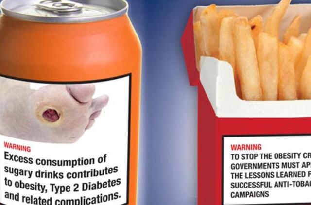 Kanados gydytojai pasiūlė kenksmingą maistą iliustruoti "baisiais" paveikslėliais