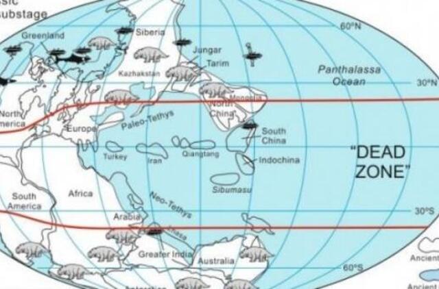 Kone visoje Žemėje po masinio išmirimo gyvybės nebūta 5 mln. metų
