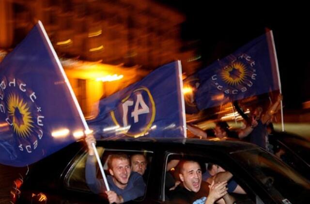 Rinkimų baigtis Gruzijoje pradžiugino ir Rusiją