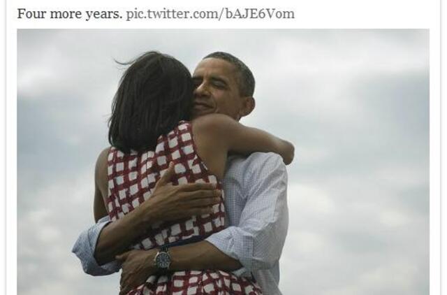 Baracko Obamos nuotrauka gerino socialinių tinklų rekordus