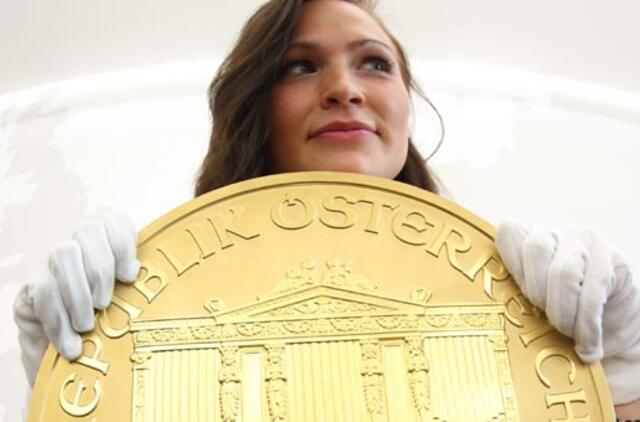 Didžiausia Europoje auksinė moneta