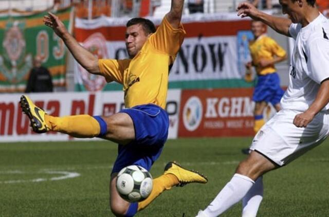 Futbolininkui T. Labukui Latvijoje nepavyko atlikti "hetriko"