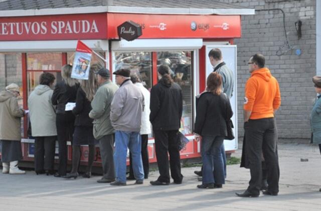 Pergudravo spaudos kiosko pardavėją