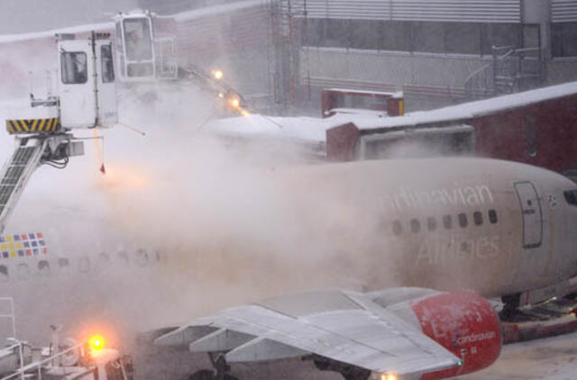 Dėl pūgos atšaukti skrydžiai pagrindiniame Švedijos oro uoste