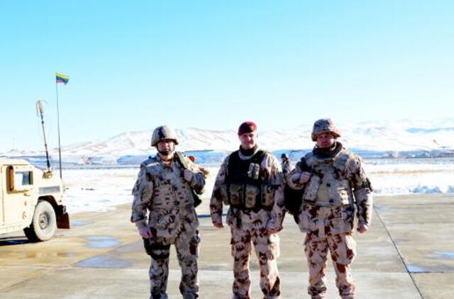 Lietuvos kariuomenės vadas aplankė karius Čagčarane