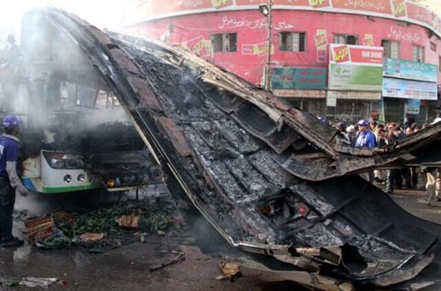 Pakistane per teroro aktą penki žmonės žuvo, apie 40 sužeista