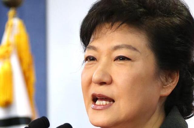 Svarbiausias Pietų Korėjos prioritetas - užtikrinti nacionalinį saugumą, pareiškė išrinktoji prezidentė