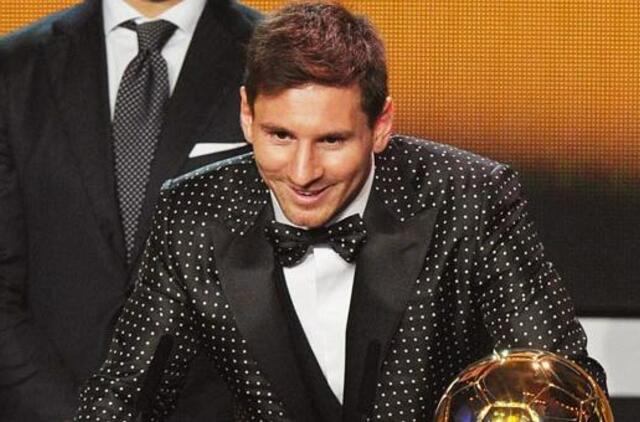 Geriausias 2012 metų pasaulio futbolininkas - argentinietis L. Mesis