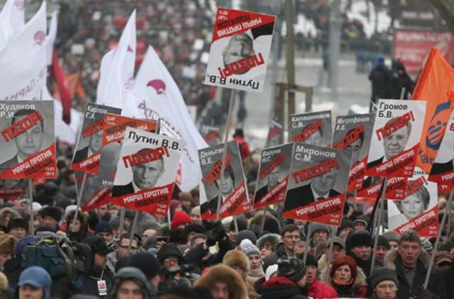 Maskvoje surengtas protestas dėl įvaikinimo draudimo amerikiečiams