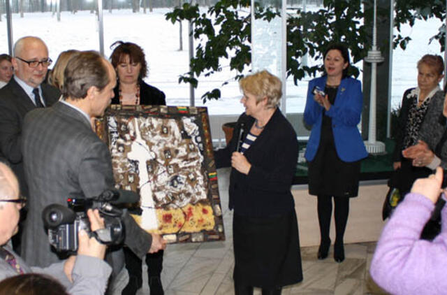 Vilniaus TV bokšte kovą už laisvę savo piešiniais primena moksleiviai