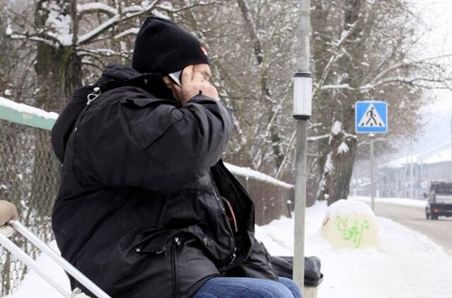 Dėl šalčių benamiai intensyviau tuština mokesčių mokėtojų sudėtą iždą