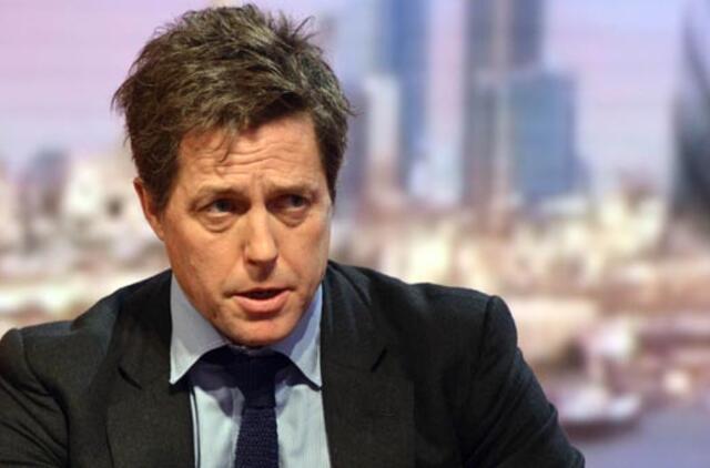 Hju Grantui gimė sūnus