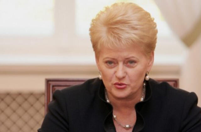 D. Grybauskaitė: kiekviena politinė jėga būnanti valdžioje turi prisiimti atsakomybę už tai, ką daro