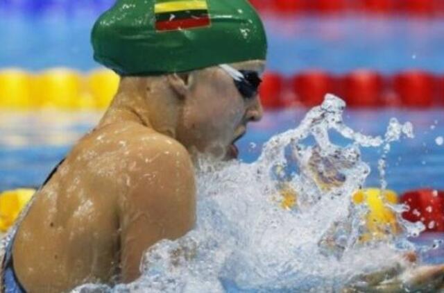 Plaukikė R. Meilutytė varžybose Anglijoje pateko į du finalus