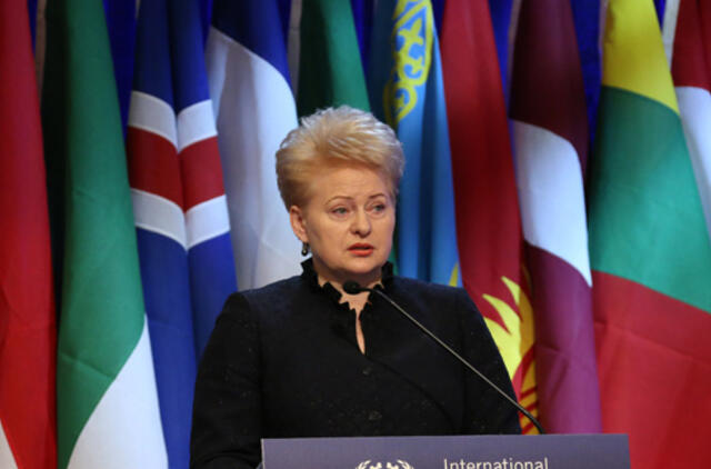 Dalia Grybauskaitė: krizė - mūsų pačių klaida