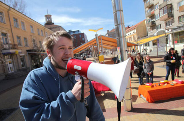 Klaipėdos studentai kvietė prisiminti solidarumą