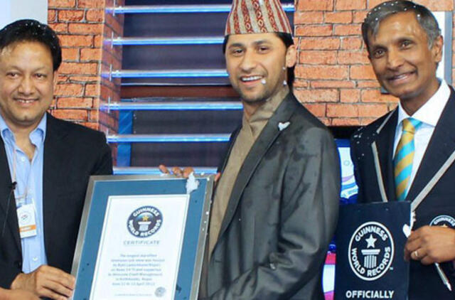 Rekordas: nepalietis televizijos pokalbių laidą vedė 62 valandas