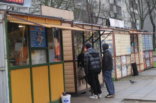 Seniems kioskams iš sostinės teks nešdintis