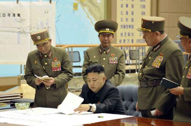 Šiaurės Korėja skelbia galutinai sankcionavusi branduolinę ataką prieš JAV