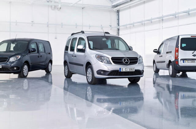 Atšaukiama 3 500 "Mercedes-Benz Citan" furgonų dėl oro pagalvių problemų