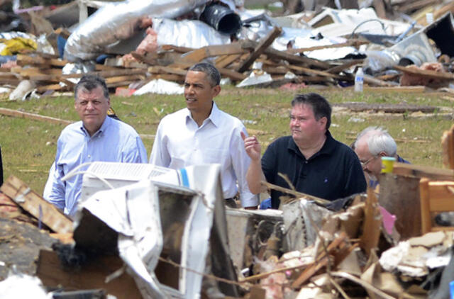 Barakas Obama Oklahomoje guodė tornado aukas