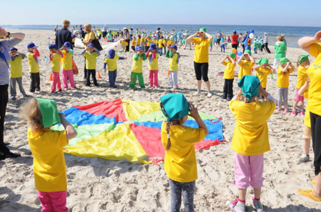 Darželinukams - sveikatos ir sporto šventė pajūryje