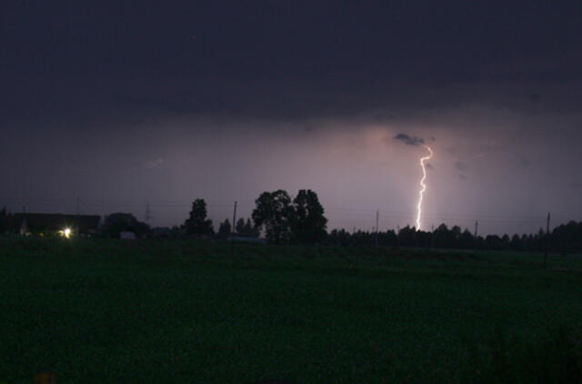 Dieną daug kur lis, griaudės perkūnija